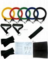 11pcs Resistance Bands With Foam Handles For Yoga Pilates Abs Exercise Tube Work