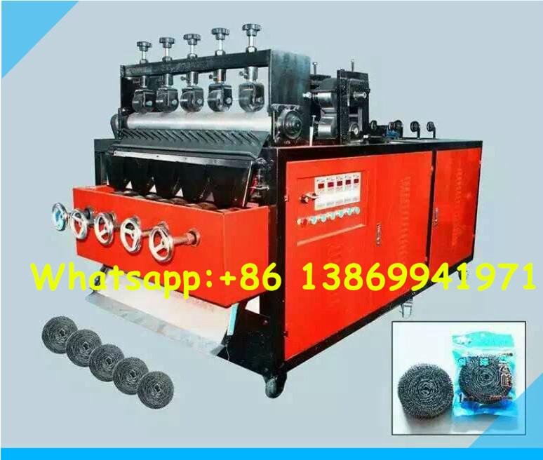 Stainless steel scourer making machine from factory