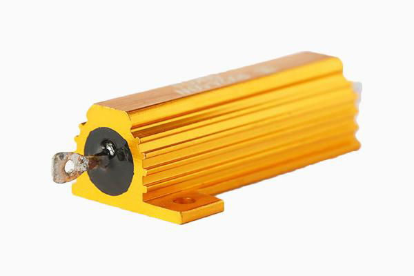 Golden Aluminum Housed 10k ohm Resistor 3