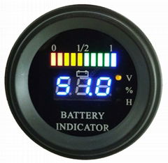 Round battery gauge 10 Bar Digital