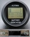 Round LCD coulomb meter lithium ion LiFePO4 battery real capacity