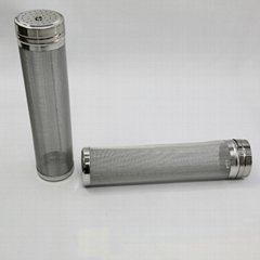 300 Micron Stainless Steel Cylindric Homebrew Beer Dry Hopper Filter