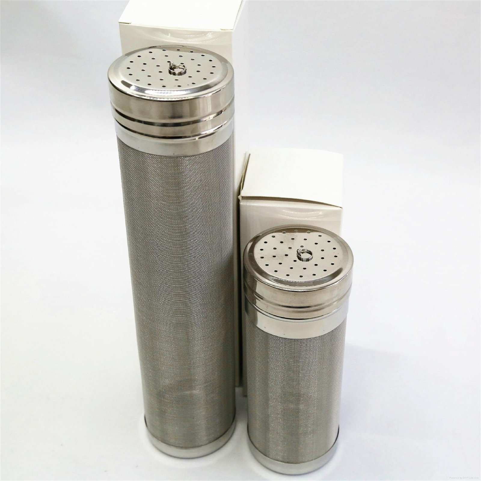 300 Micron Stainless Steel Cylindric Homebrew Beer Dry Hopper Filter 4