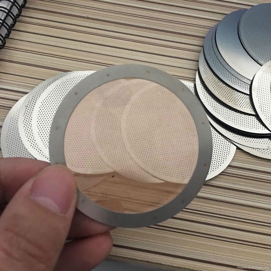 Reusable Ultra Fine wire mesh Weave Metal Coffee filter disc for AeroPress 2