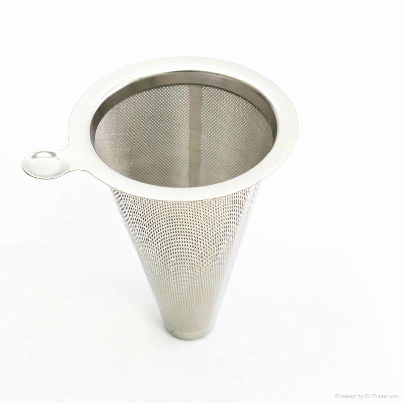 Stainless steel Coffee filter Ultra fine coffee filter hopper