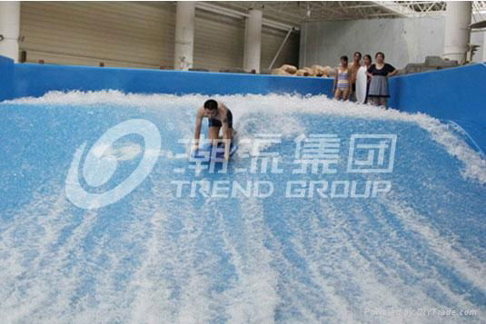 Customized Flow Rider Wave Fiberglass Surfing Machine Amusement  for Water Park