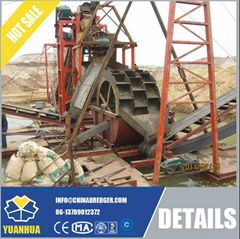 China sand washer machine with dredging pontoon