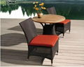 Single Chair And Table Rattan Wicker