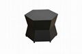 Hormel high range outdoor furniture hexagon aluminum black modern design coffee 