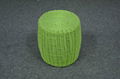 Hormel little furniture fiber rope weaving round shaped foot stool ottoman 4