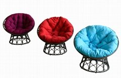 Hormel modern comfortable furniture outdoor rattan swivel papasan chair
