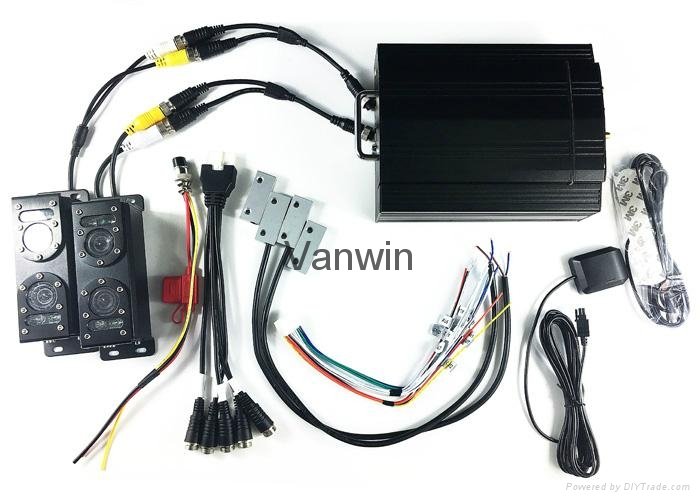 4ch 720P 3G 4G Live Video Vehicle MDVR With Bus Passenger Couter Camera System 3