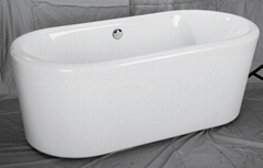 cUPC freestanding acrylic fiberglass bathtub bathtub with legs economic bathtub