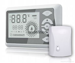 Wireless programmable combi boiler room thermostat