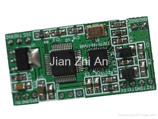 13.56MHz RFID card reader module with UART, IIC interface, ISO14443A, ISO14443B