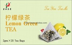 Chinese Healthy Herbal Lemon Green Tea bag