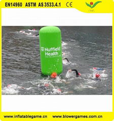 Open Water Race Markers Cylinder floater Inflatable Marker Buoys