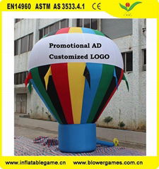 Large Inflatable Hot Air Shape Advertising Rooftop Balloons