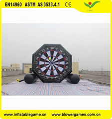 Funny large inflatable soccer dart game football soccer darts