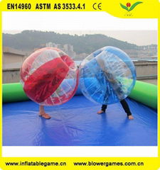 Hot selling durable run touch ball inflatable bumper ball