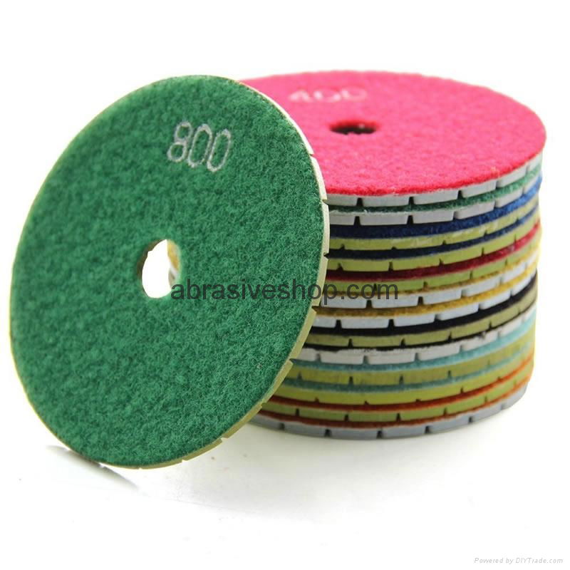 4 Inch Diamond Wet Polishing Pads 2