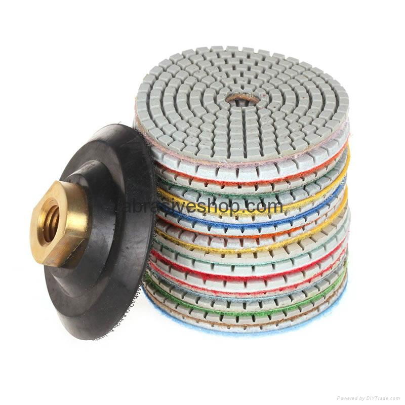 4 Inch Diamond Wet Polishing Pads 5