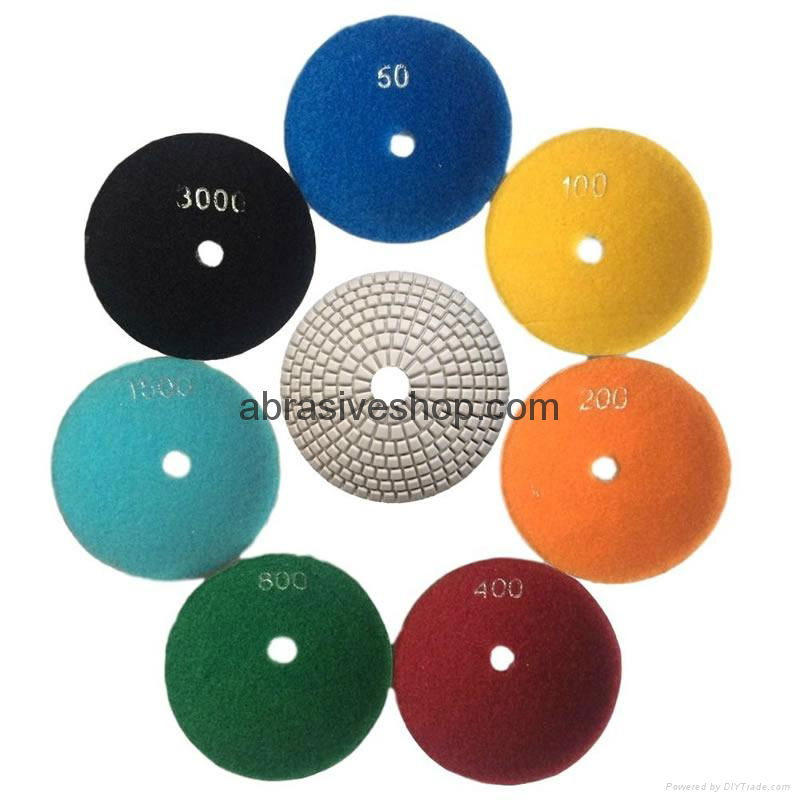 Black Buff Wet Dry Diamond Polishing Pad for Stone 3