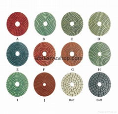 4" Dry and Wet Diamond Polishing Pads 