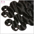 Virgin Indian Hair Machine Double Drawn 100% Unprocessed Human Hair Weaving 2