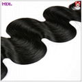 Virgin Indian Hair Machine Double Drawn 100% Unprocessed Human Hair Weaving 5