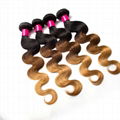 1/4/27 ombre body wave hair shedding free high quality virgin hair 