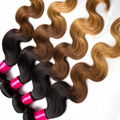 1/4/27 ombre body wave hair shedding free high quality virgin hair  2