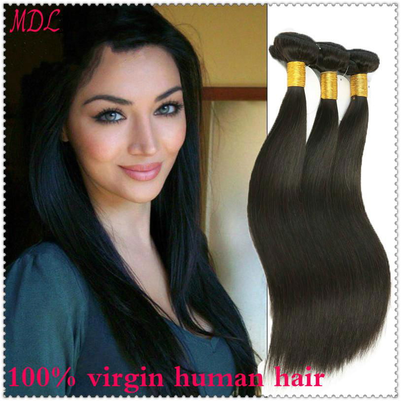 Cheap Price Virgin Hair High Quality Silky Straight Hair Natural Black  5