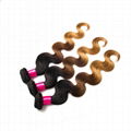 1/4/27 ombre body wave hair shedding free high quality virgin hair  4