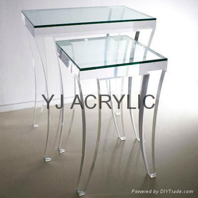 Acrylic side table acrylic furniture acrylic funiture leg 