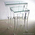 Acrylic side table acrylic furniture acrylic funiture leg  3