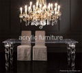 Acrylic dinning table acrylic table acrylic furniture legs acrylic table legs 2