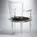 Acrylic dinning chair acrylic chair acrylic furniture legs acrylic arm chair 2