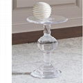 Acrylic side table acrylic round shape side table acrylic furniture acrylic base 3