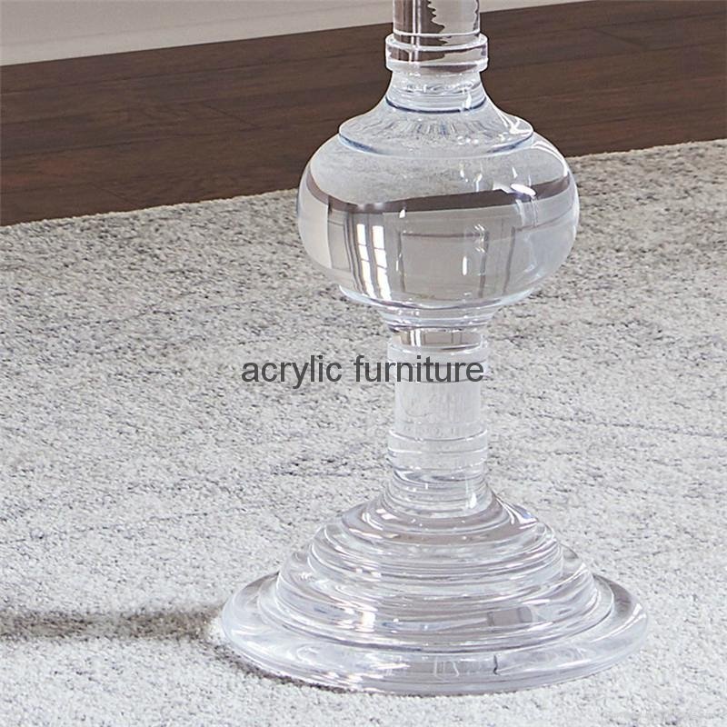 Acrylic side table acrylic round shape side table acrylic furniture acrylic base 5