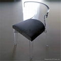 Acrylic dinning chair acrylic chair acrylic furniture legs acrylic arm chair 2