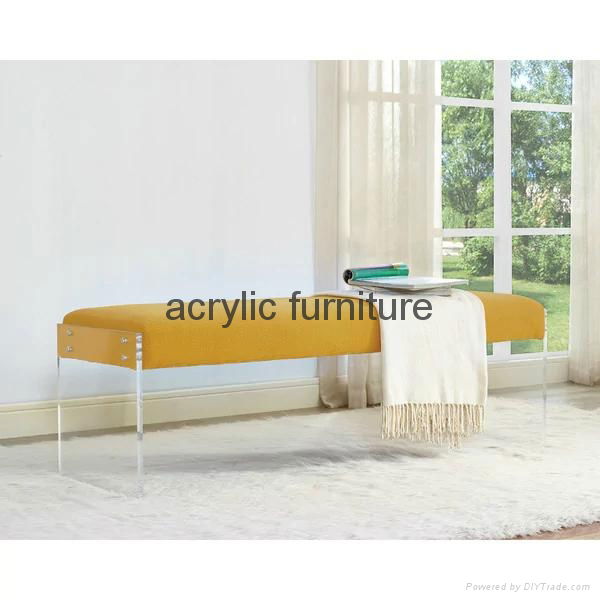 Acrylic bed stool acrylic long stool acrylic funiture acrylic sofa