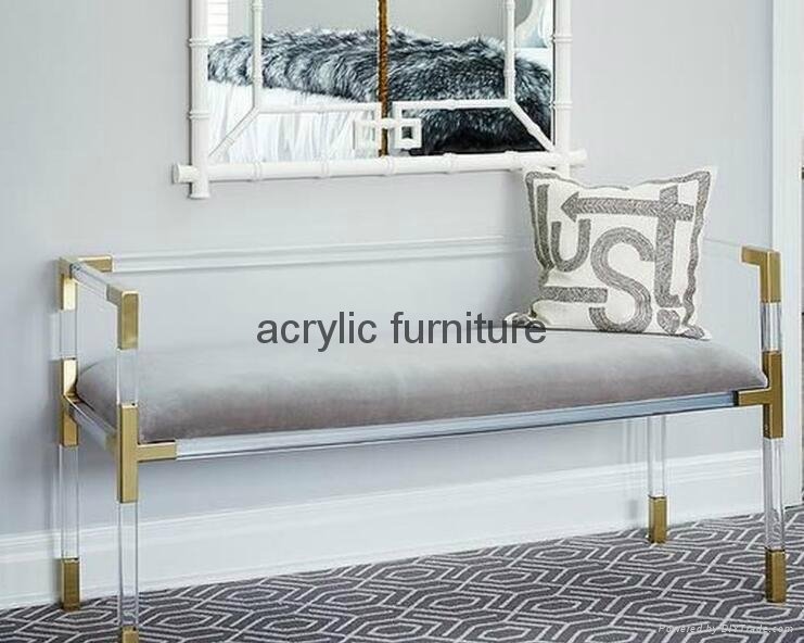 Acrylic bed stool acrylic long stool acrylic funiture