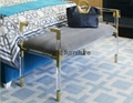 Acrylic bed stool acrylic long stool acrylic funiture 5