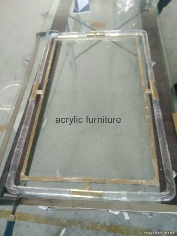 Acrylic mirror frame acrylic furniture acrylic frame  5