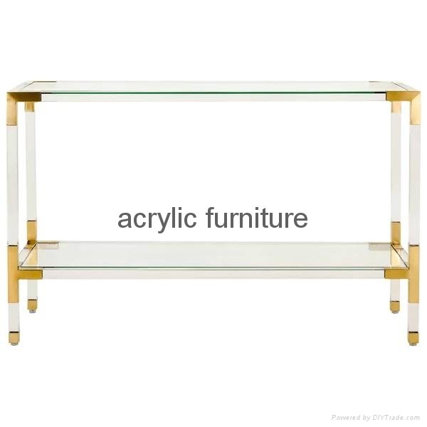 Acrylic console table entrance table acrylic furniture  2
