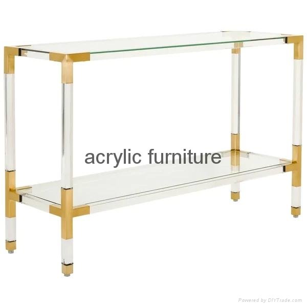 Acrylic console table entrance table acrylic furniture  3