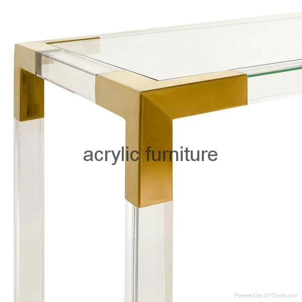 Acrylic console table entrance table acrylic furniture  4