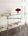 Acrylic console table entrance table acrylic furniture 