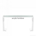 Acrylic console table entrance table acrylic furniture  5